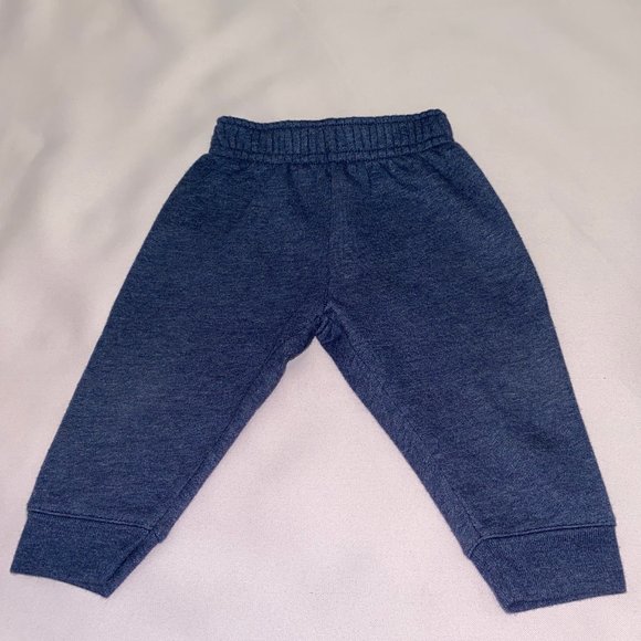 Navy Blue Baby Sweatpants, 6-9M - Picture 2 of 4